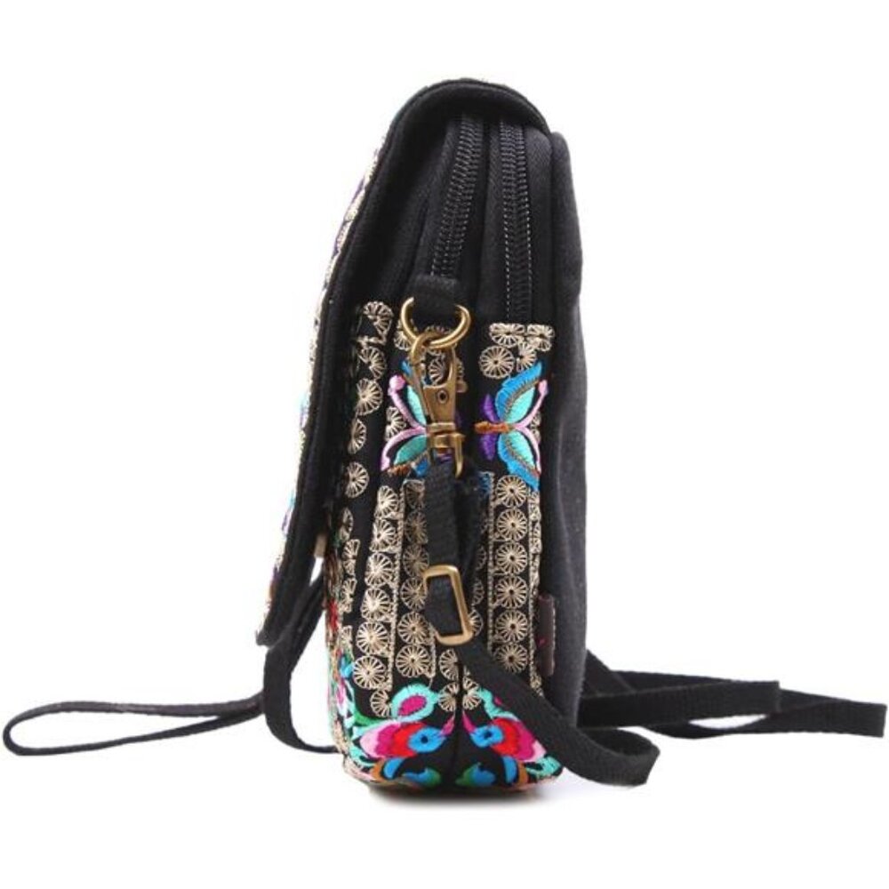 Embroidered Cute Mini Crossbody Bag For Women Small Handbags Wristlet Wallet View 4